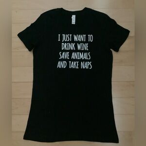 🆕 Wine Animals Naps Bella Canvas Unisex Tee